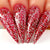 Kiara Sky Gel Polish 427 - Red Glitter Colors - Rage The Night Away